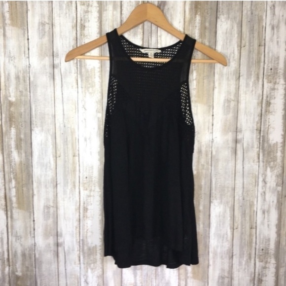 American Eagle Outfitters Tops - American Eagle Black Mesh Tank
